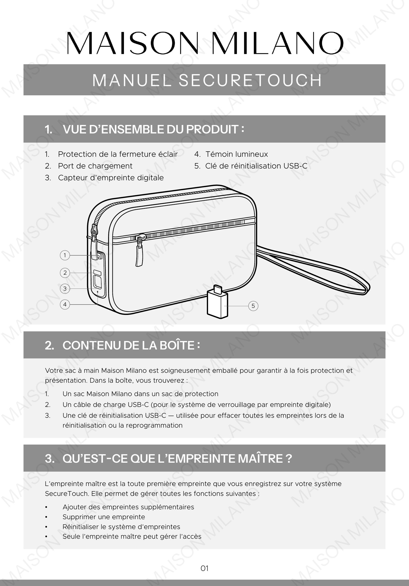 Page du manuel