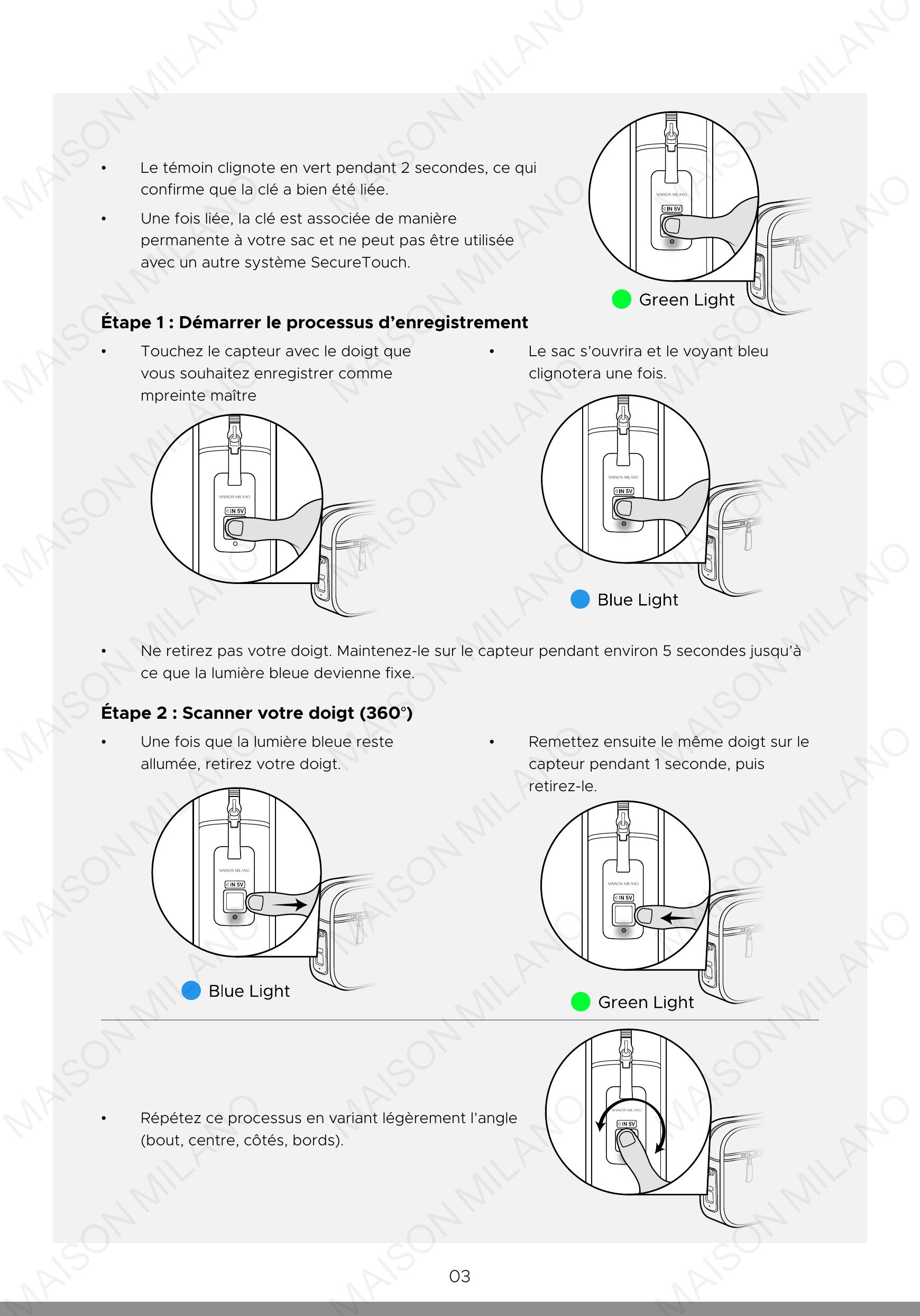 Page du manuel